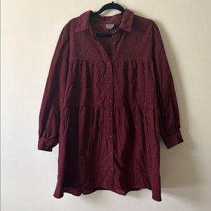 ARULA Burgundy Mini Dress